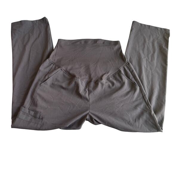 Women's stretchy maternity Pants‎ size Large gray/Brown color - Picture 1 of 11